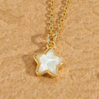 Moonstone Star Pendant Necklace