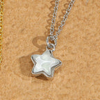 Moonstone Star Pendant Necklace