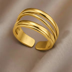 Delicate Artisan Gold Ring