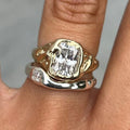 Bright Layer Gold Forged Ring