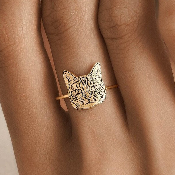 Custom Pet Portrait Ring