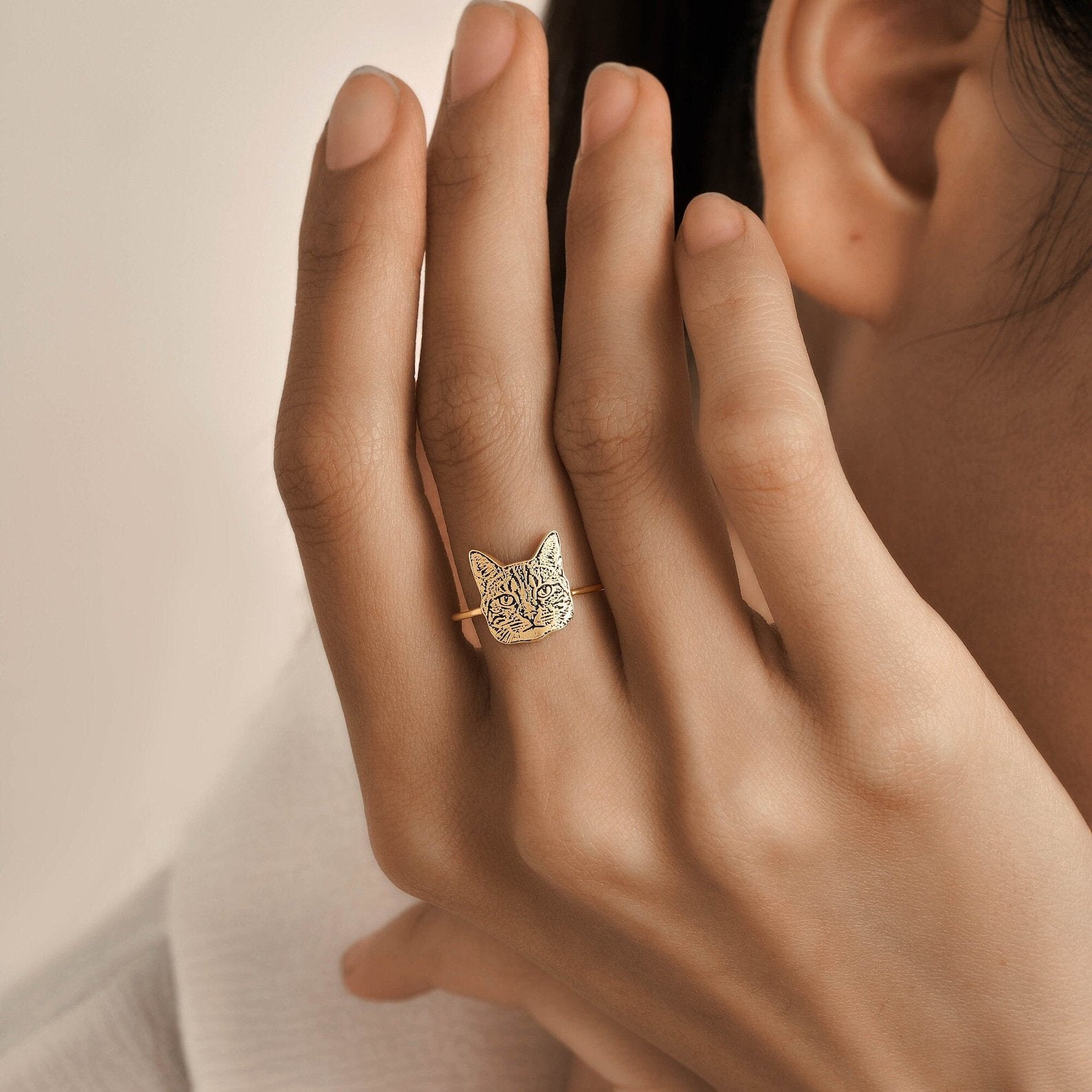 Custom Pet Portrait Ring