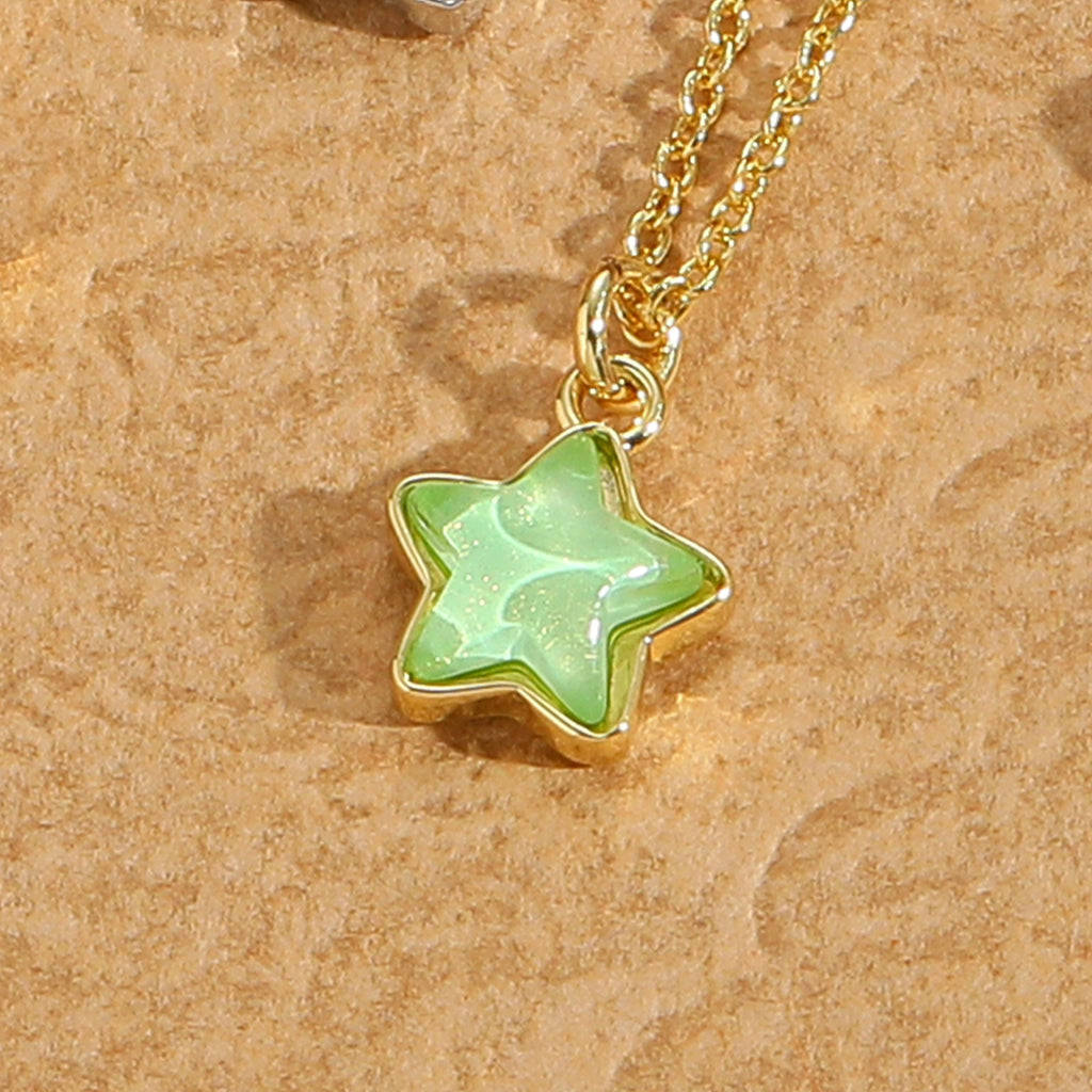 Moonstone Star Pendant Necklace