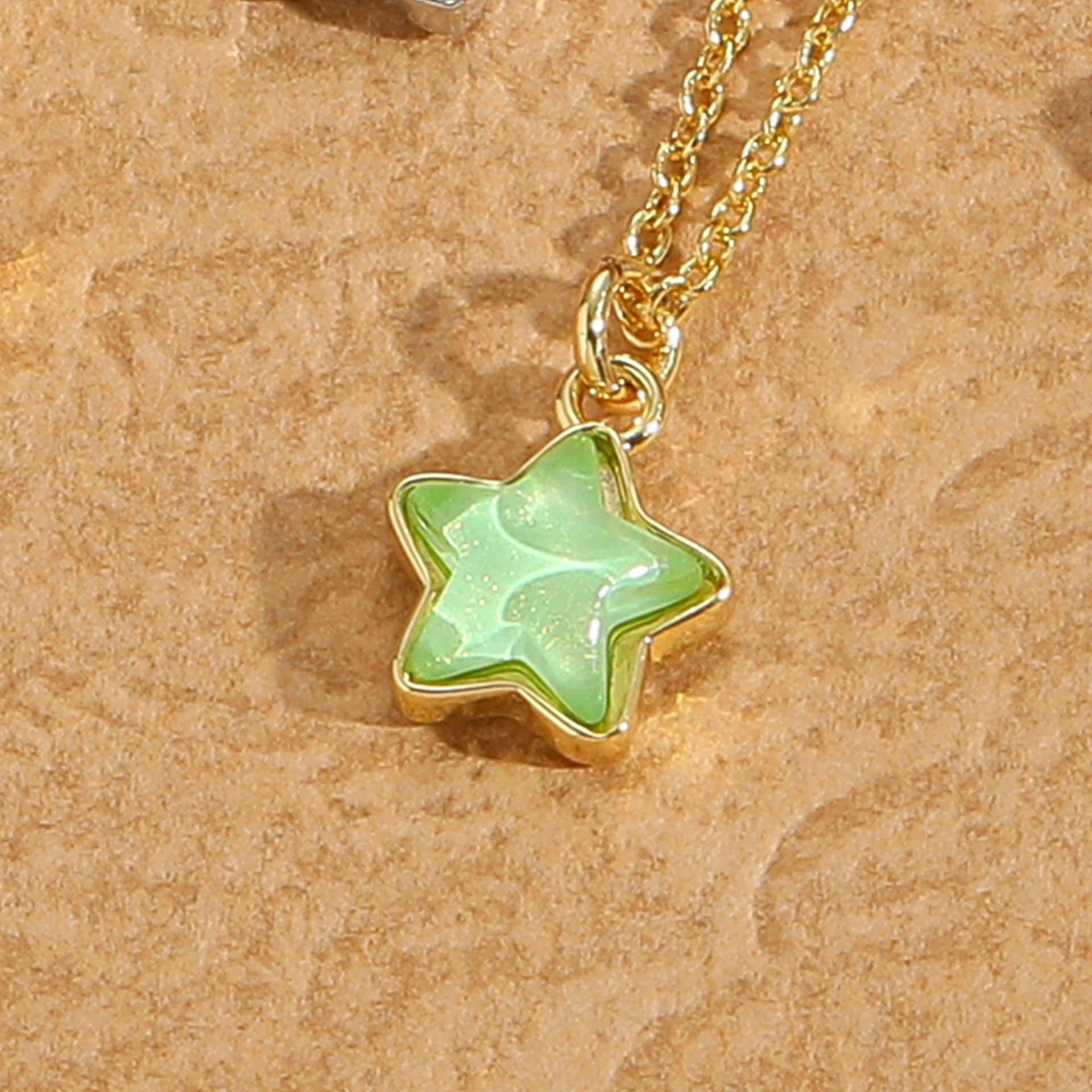 Moonstone Star Pendant Necklace