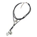 Elegant Silver Eclipse Layered Necklace