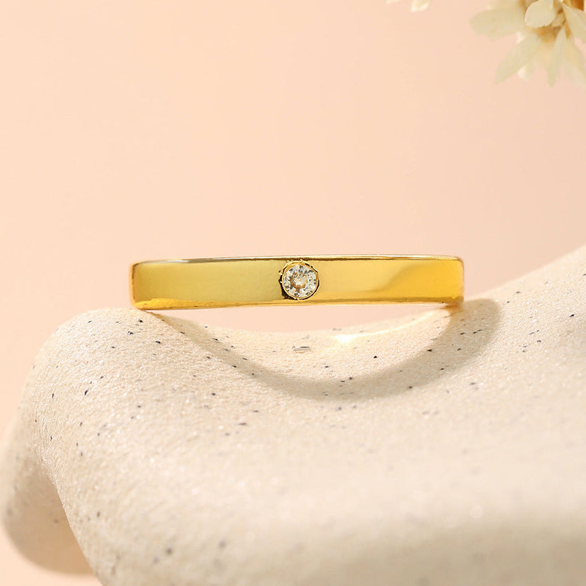 Mothers Birthstone Stacking Ring