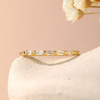 Baguette Eternity Ring Gold