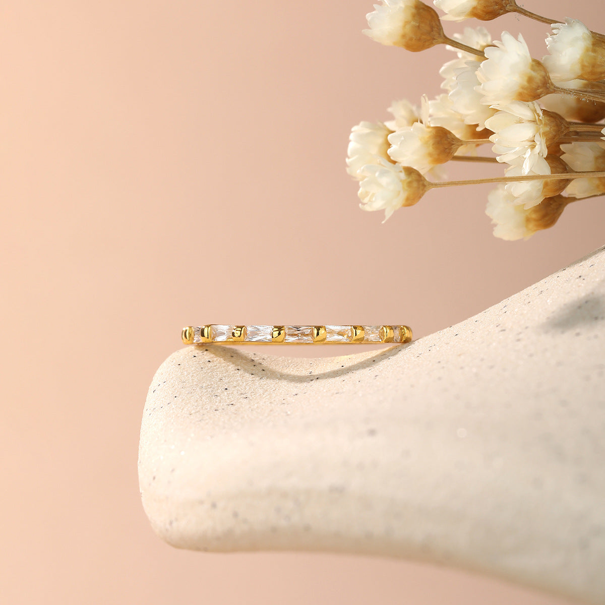 Baguette Eternity Ring Gold