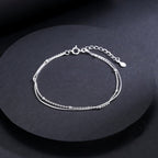Sterling Silver Twinkle Stars Charm Bracelet