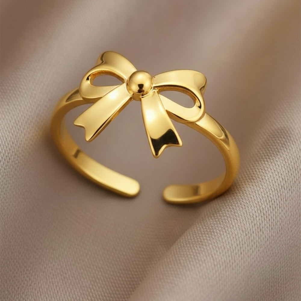 Delicate Artisan Gold Ring