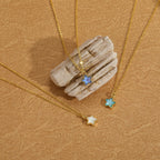 Moonstone Star Pendant Necklace