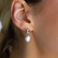 Delicate Artisan Pearl Earring