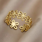 Delicate Artisan Gold Ring