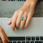 Blue Butterfly Dreams Ring