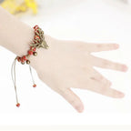 Handcrafted Ceramic Fawn Charm Bracelet