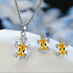 Beautiful Sea Turtle Necklace With Bonus Earrings – Offer