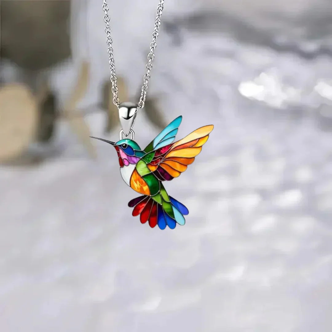 Beautiful Hummingbird Necklace With Bonus Earrings – Offer