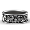 Viking Wolf Ring Statement Piece