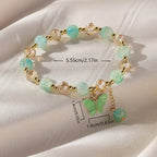 Beautiful Butterfly Beaded Stretch Bracelet