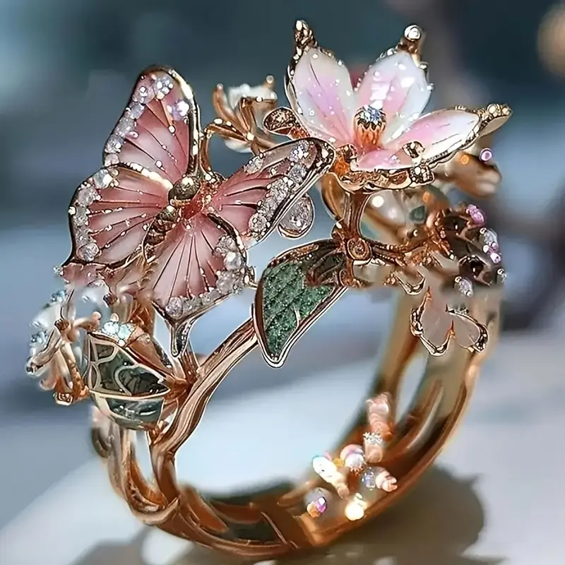 Garden Butterfly Ring Of Transformation