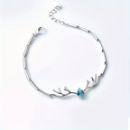 Deer Horn Heart Bracelet With Zircon