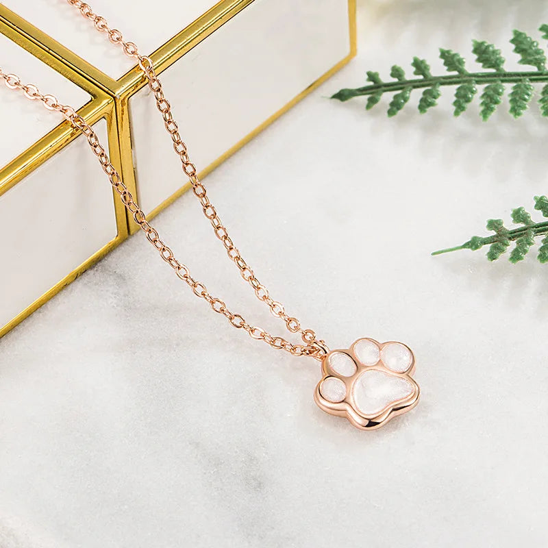 Necklace With Paw Charm