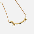 Gold-Tone Dachshund Necklace