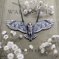 Vintage Owl Moon Necklace