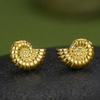 Sterling Silver Ammonite Studs