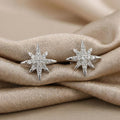 Starburst CZ Stud Earrings