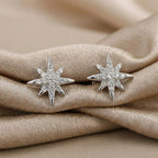 Starburst CZ Stud Earrings