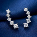 Tiny Shooting Star CZ Stud Earrings