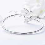 Adjustable Hummingbird Ring With Rhinestone Diamond
