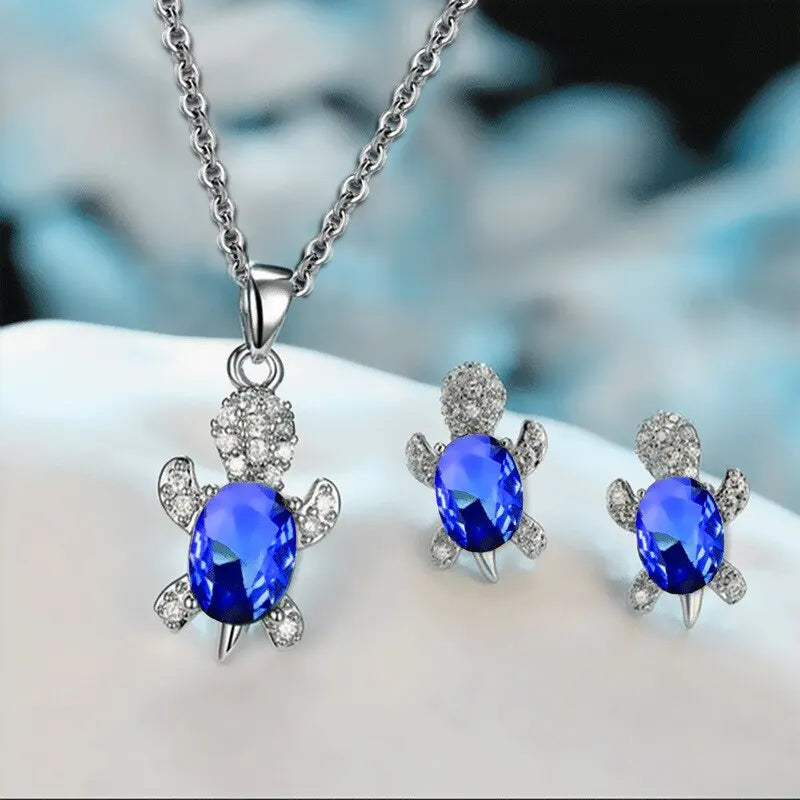 Beautiful Sea Turtle Necklace With Bonus Earrings – Offer