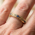 A Vintage Style Gold Engraved Ring