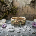 A Vintage Green Golden Forged Ring