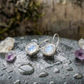 Vintage Moonstone Cubic Earrings