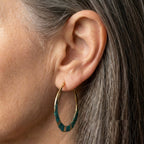 Vintage Turquoise Hoop Earrings