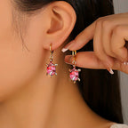 Sea Turtle Huggie Earrings Ocean Charm