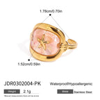 Ocean Starfish Shell Statement Ring
