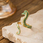 Ocean Dreams Seahorse Adjustable Ring