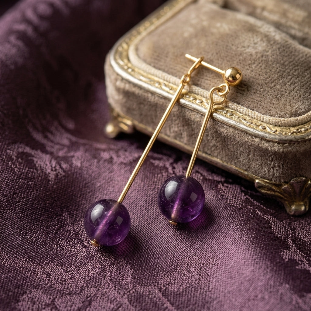 Birthstone Crystal Drop Earrings