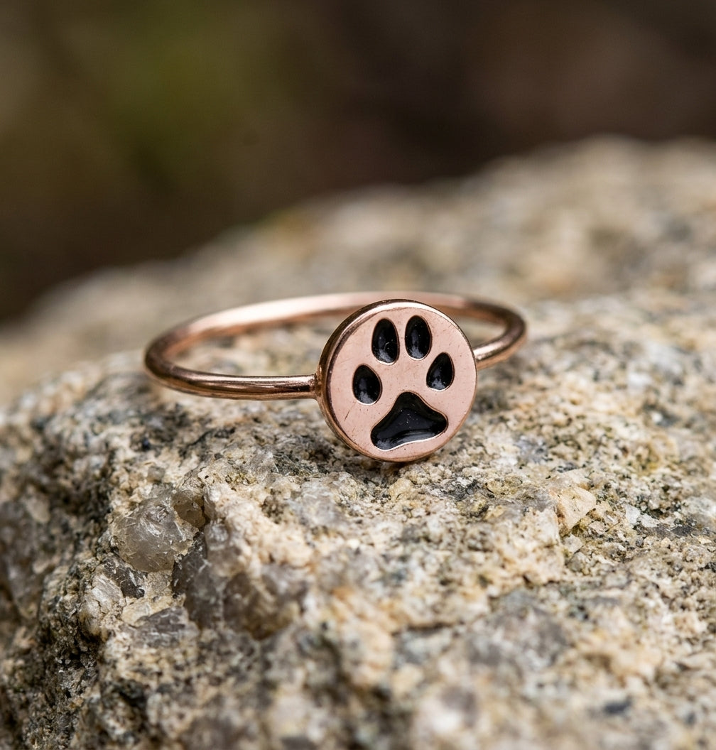 Custom Paw Print Ring