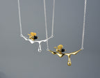 Dripping Honey & Bee Necklace
