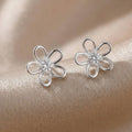 Forget-Me-Not Flower Stud Earrings