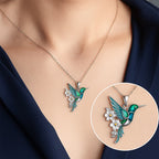 Beautiful Hummingbird Necklace With Bonus Earrings – Offer
