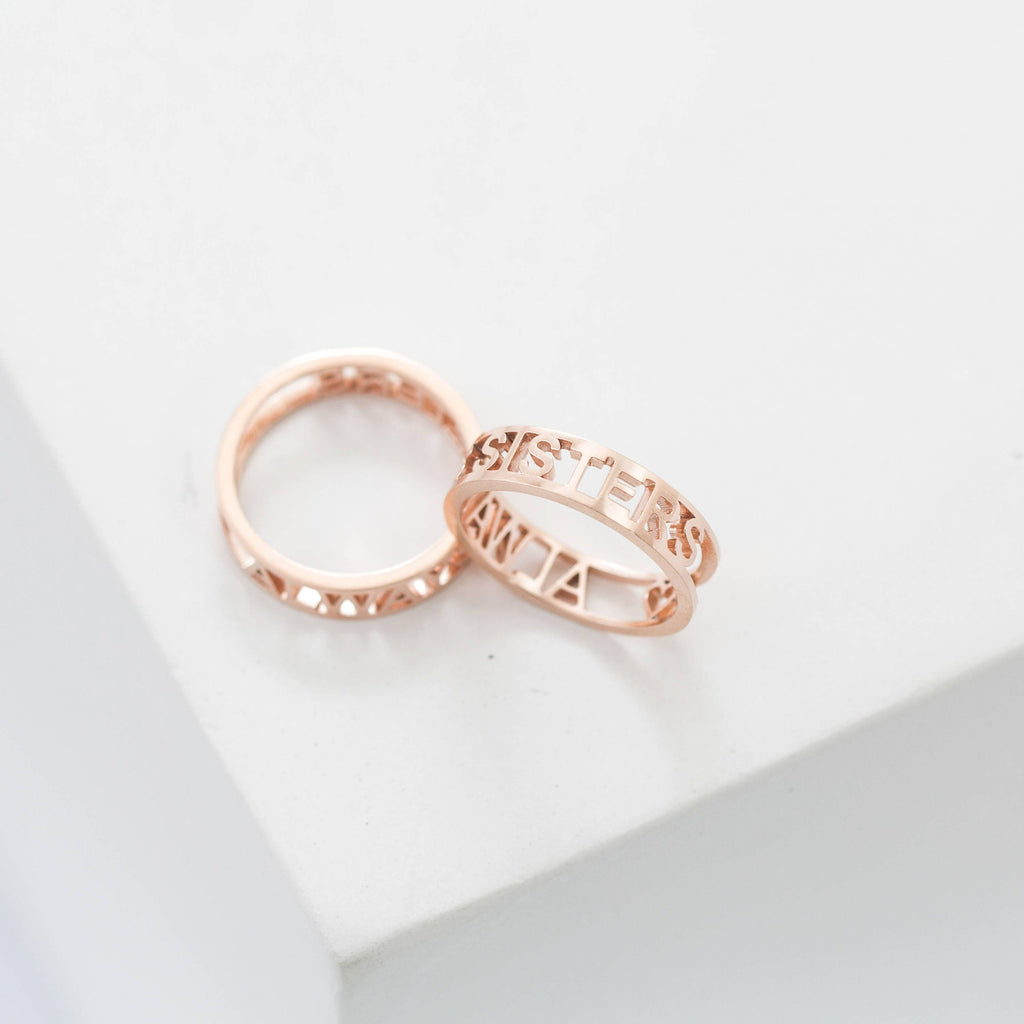 Custom Roman Numerals Ring • Wedding Gift • Anniversary Gift • Date Ring • Personalize Numeral Jewelry • Stackable Engagement Ring • RM03F30