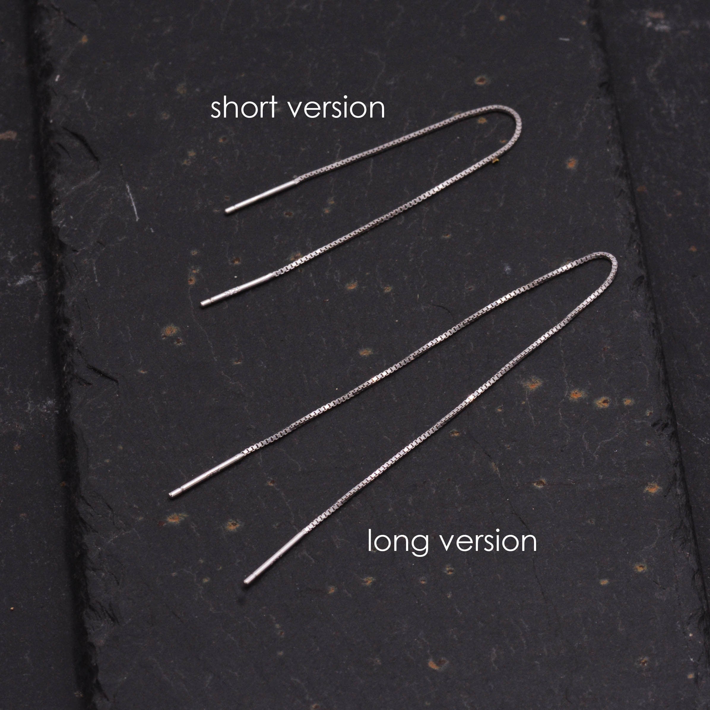 Sterling Silver Minimalist Long Ear Threader