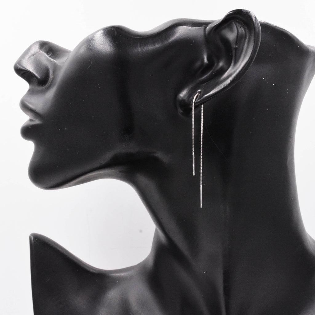 Sterling Silver Minimalist Long Ear Threader