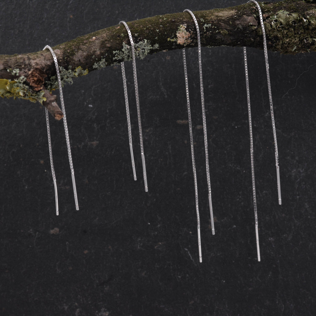 Sterling Silver Minimalist Long Ear Threader
